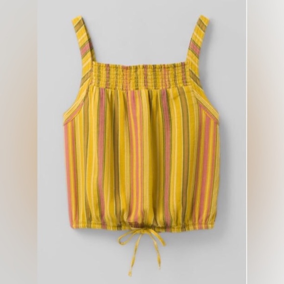 NWT Prana Little Palm Cami Leapfrog Stripe Size Small - Picture 1 of 3